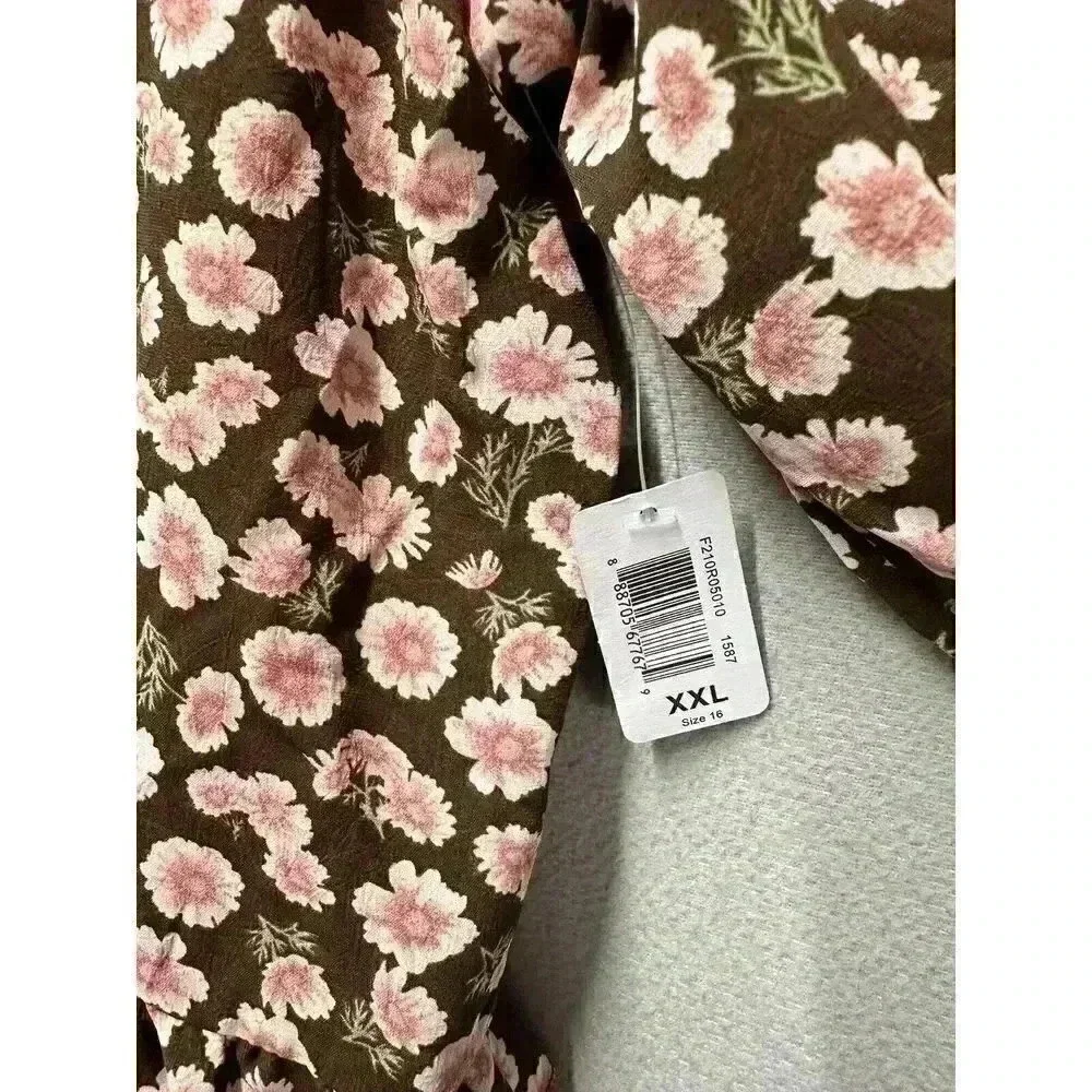 Kidpik Girl's Floral Pink Flower Outfit Western Charm Size XXL 16‎
